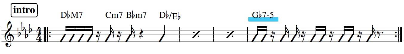 SUN/イントロ楽譜