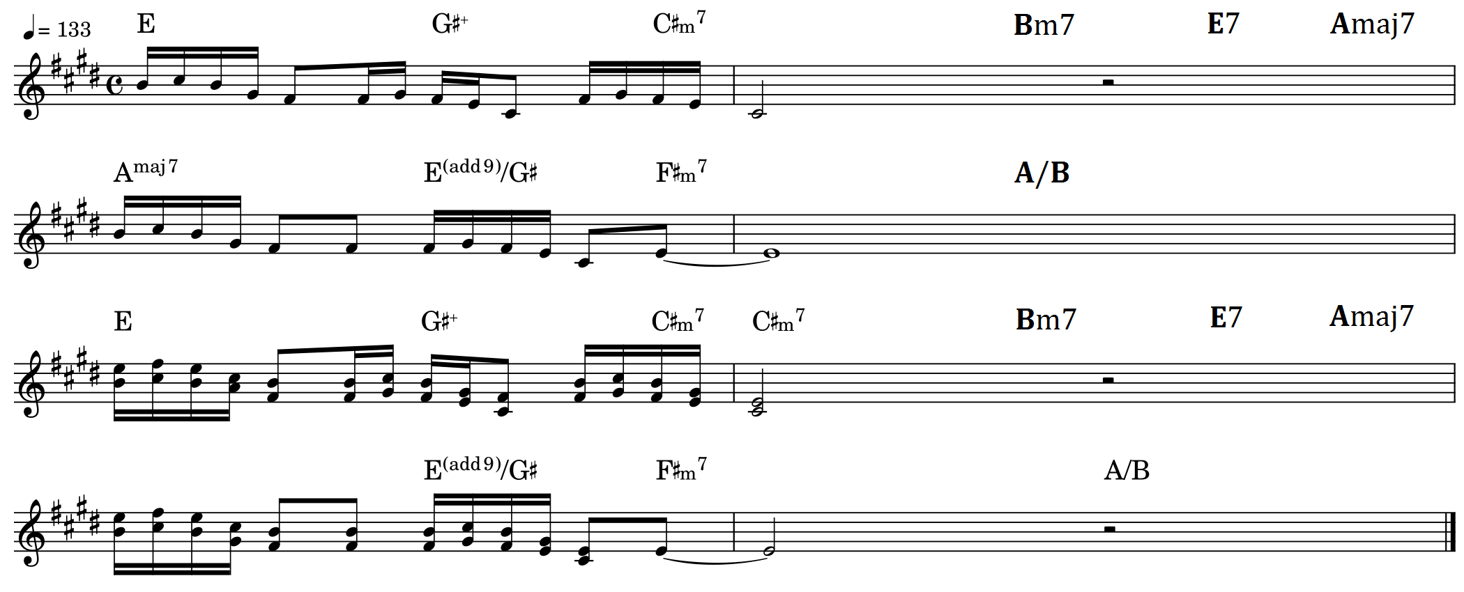 Week End/イントロ楽譜