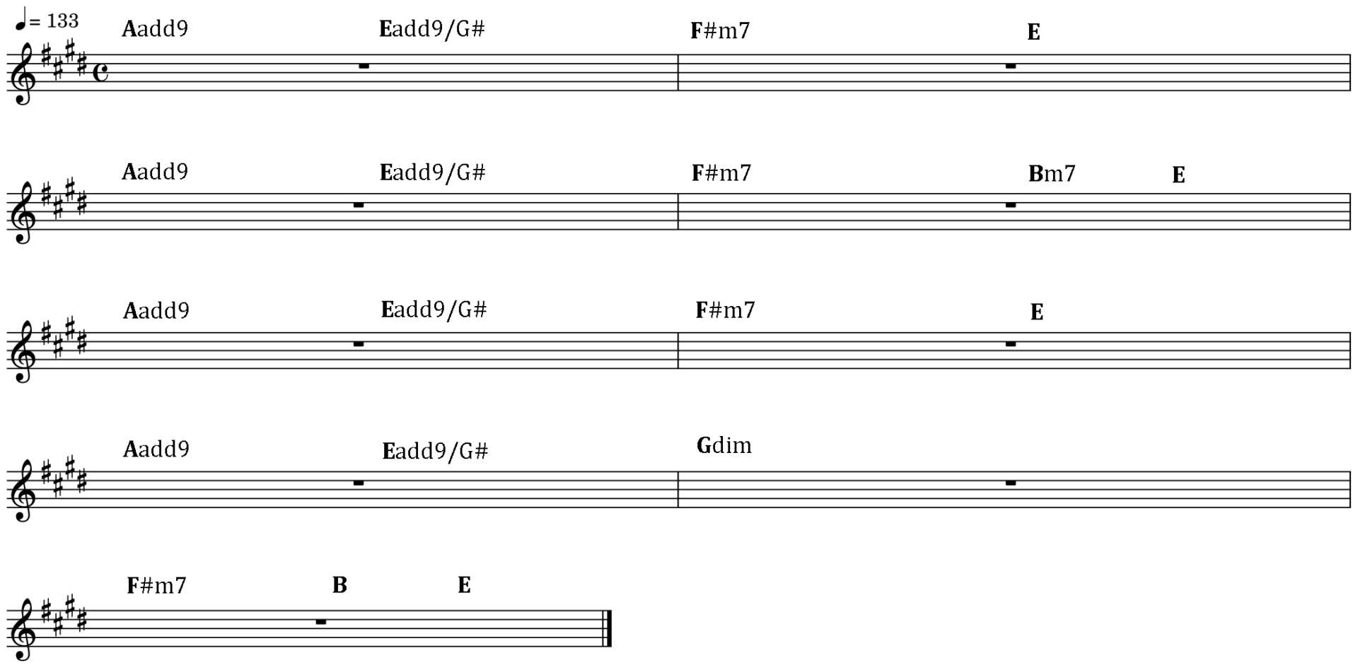 Week End/間奏楽譜