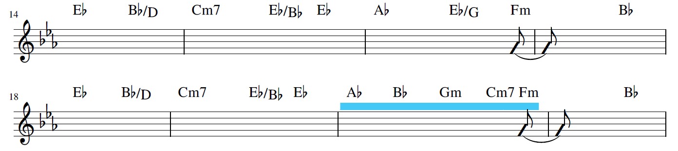 イントロ2の楽譜