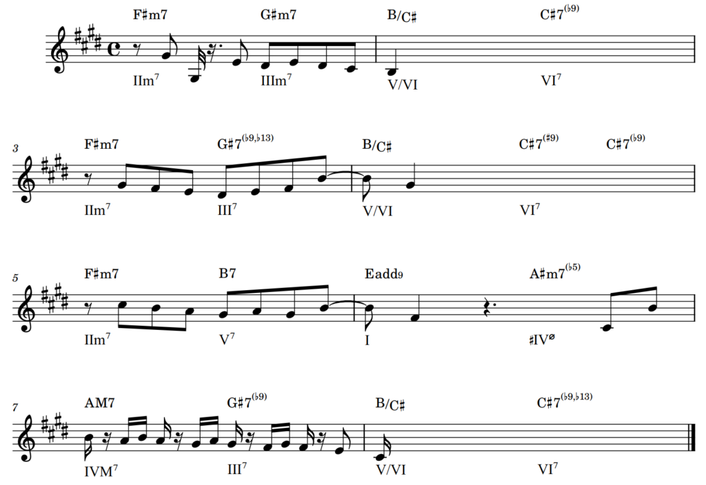 まつり_楽譜Aメロ
