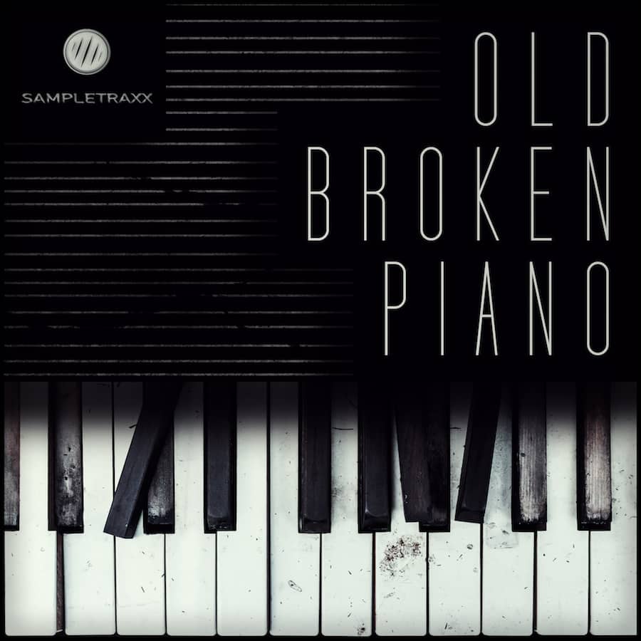 old broken piano