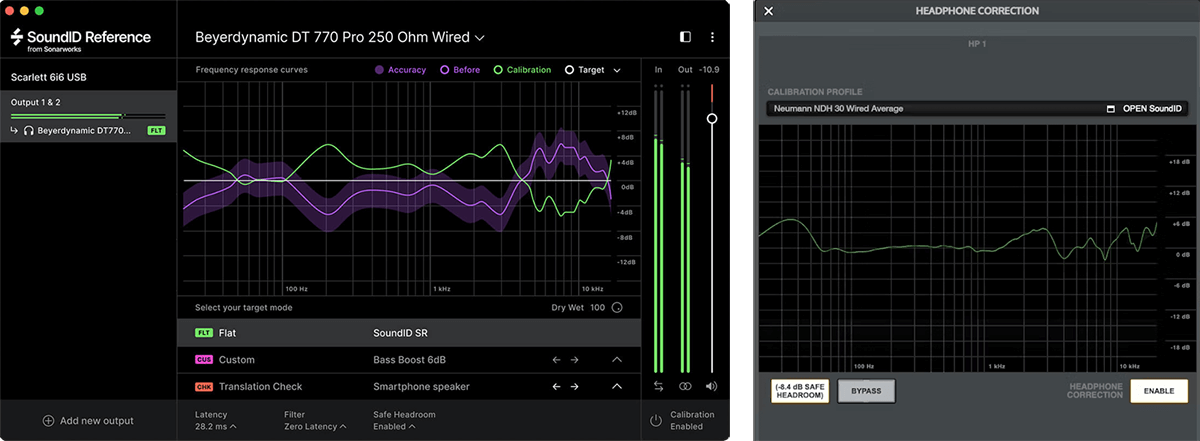 soundid reference for headphones + apollo correction add-on