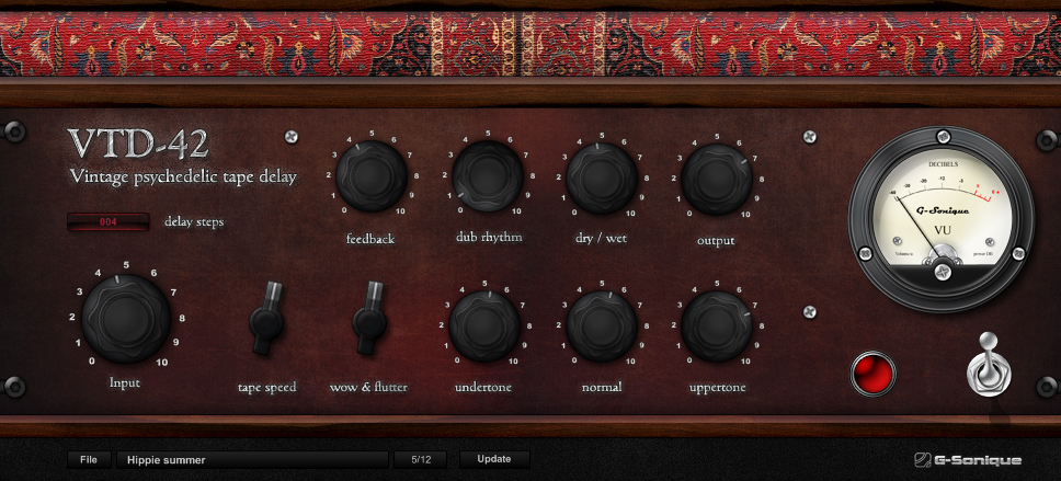 vtd-42: vintage psychedelic tape delay