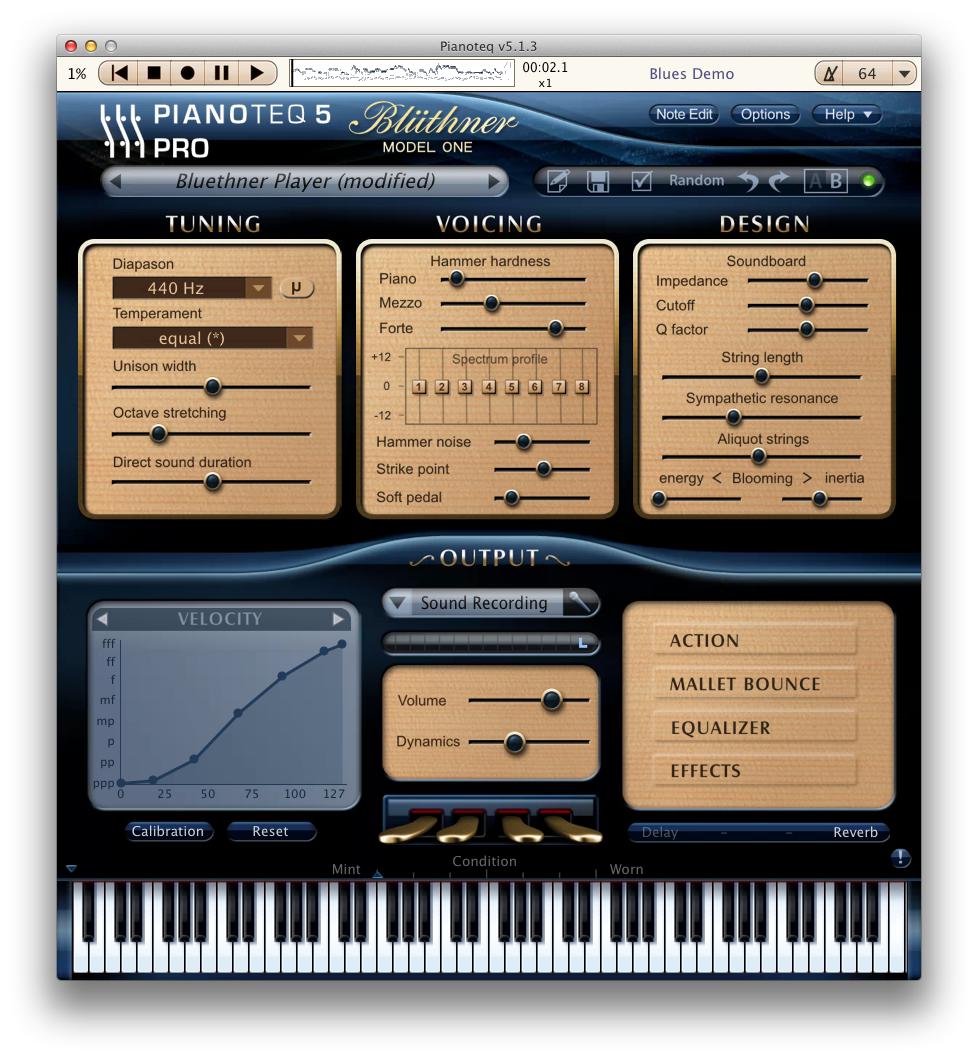blüthner model 1 grand piano