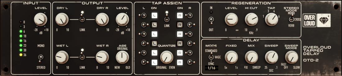otd-2: analog bucket-brigade tapped delay
