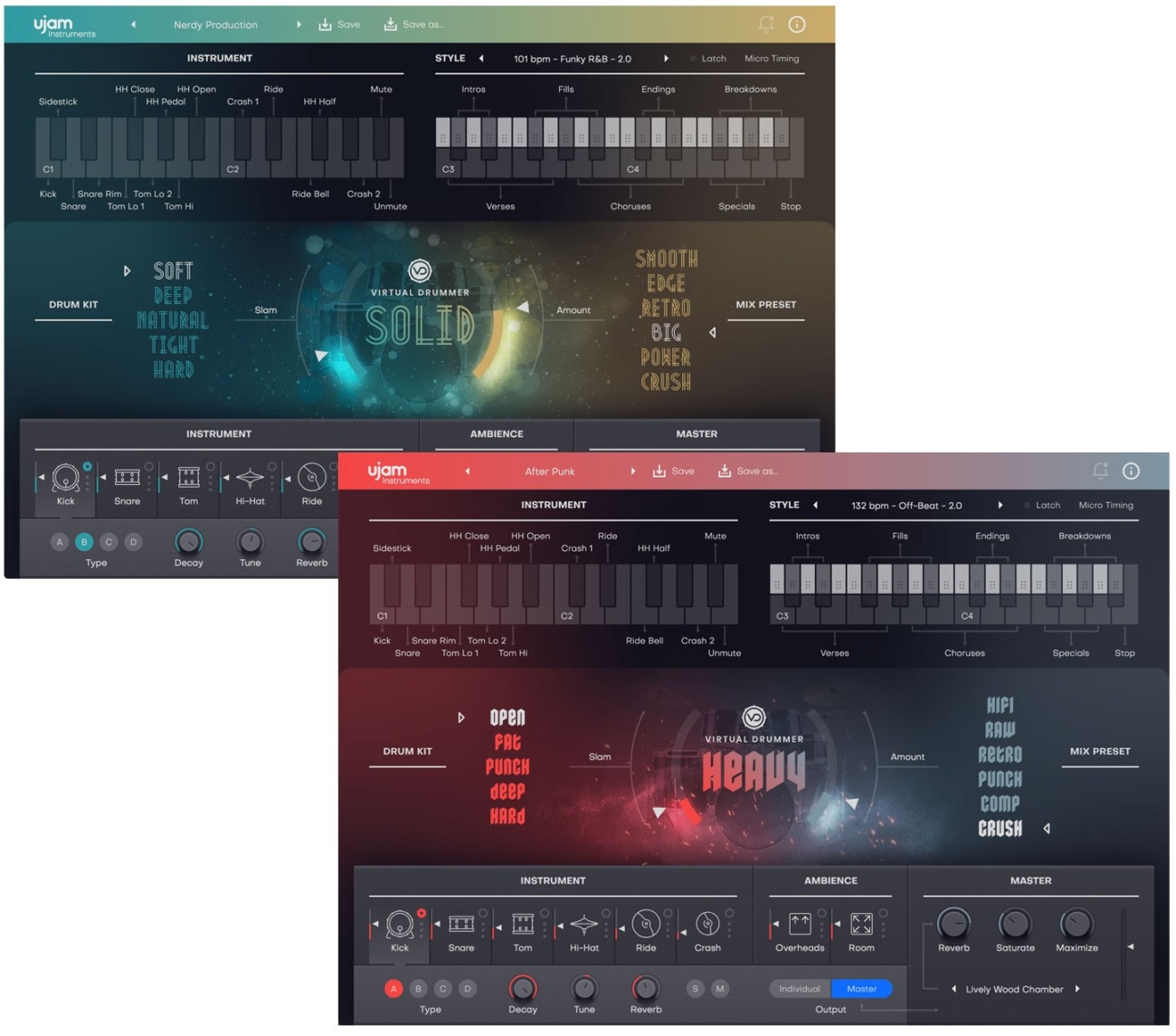 virtual drummer heavy 2 and solid 2 bundle