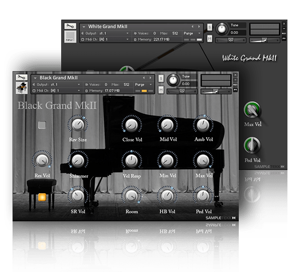 black and white piano bundle