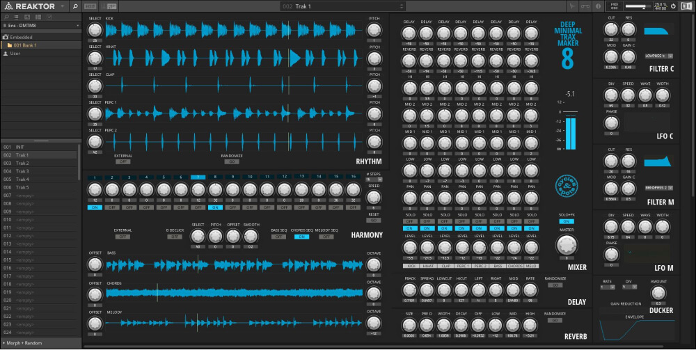 deep minimal trax maker 8