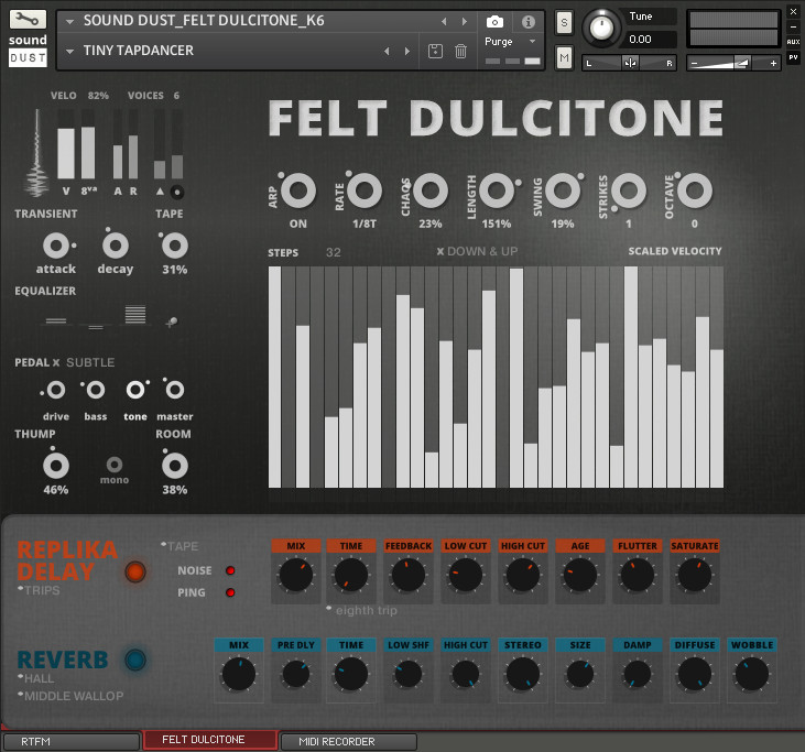 felt dulcitone