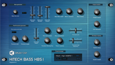 hitech bass hbs1 adv bassline synthesizer