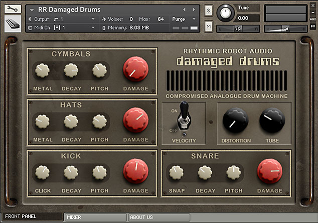 damaged drums