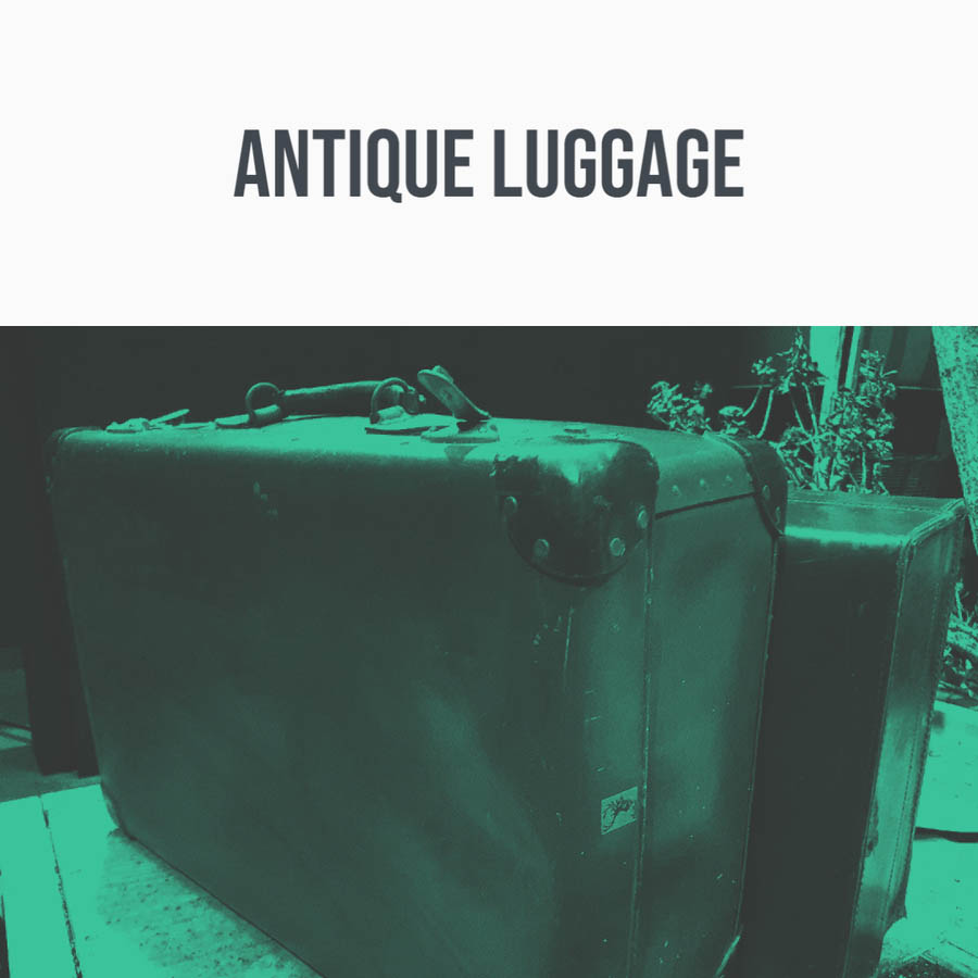 antique luggage