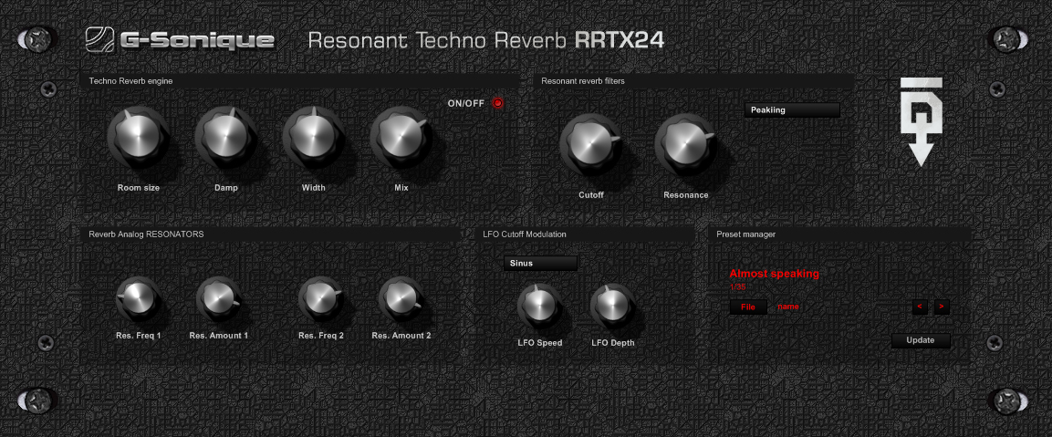 resonant techno reverb rrtx24 – extraterrestrial algorithmic fx reverb