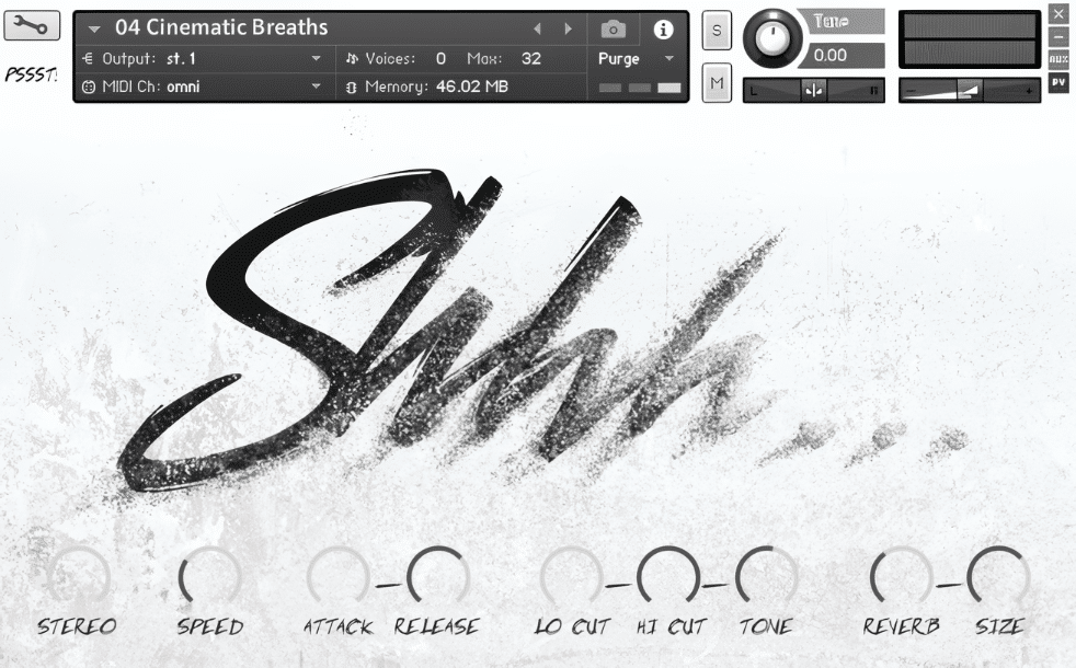 shhh… breath, whisper & voice
