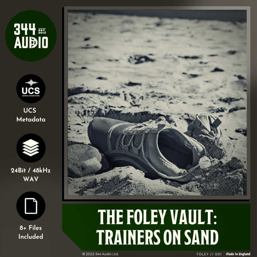 the foley vault: trainers on sand