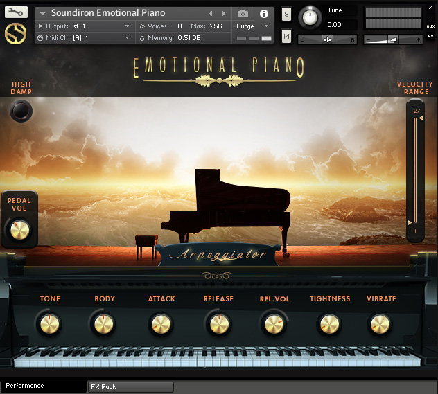 emotional piano – player edition