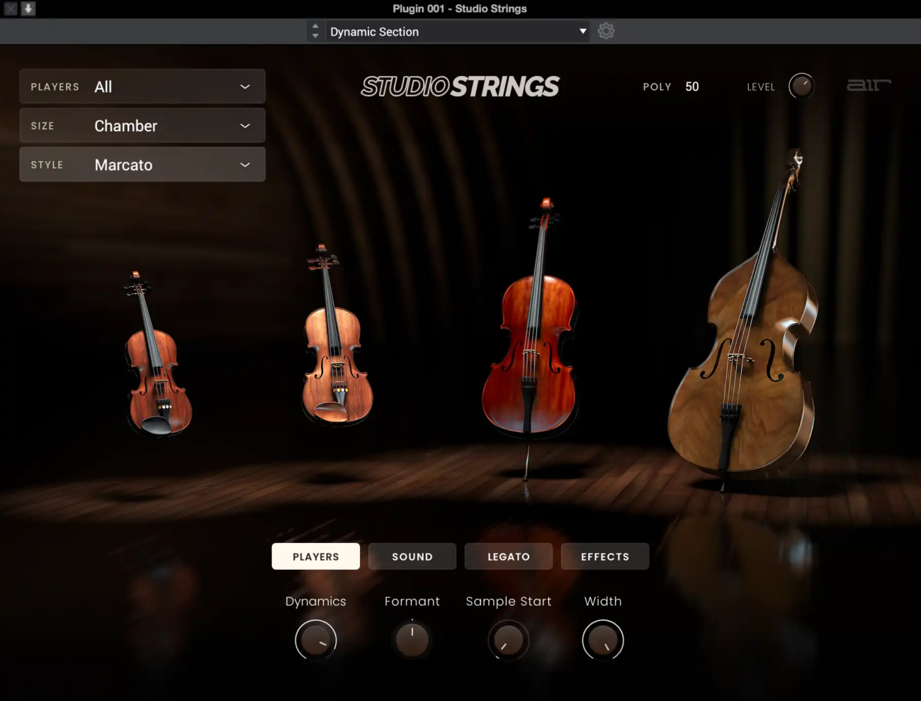 music tech studio strings