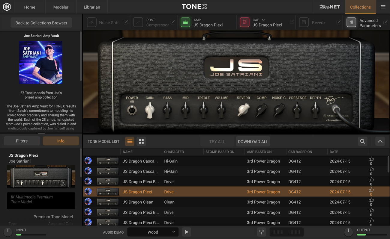 tonex joe satriani amp vault