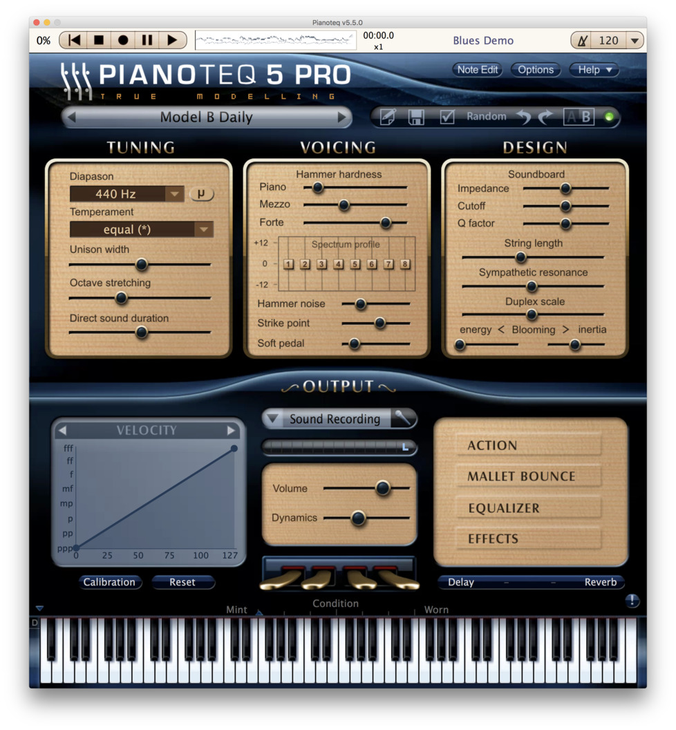 model b grand piano