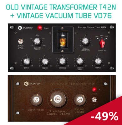time-ltd plugin bundle: transformer t42n + vacuum tube vd76