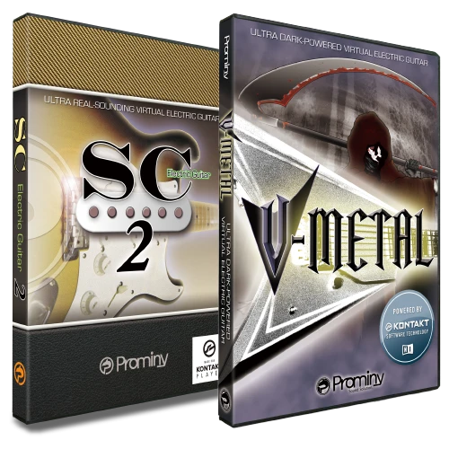 v-metal and sc electric guitar bundle