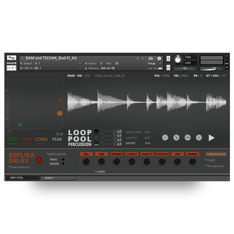 loop pool – percussion