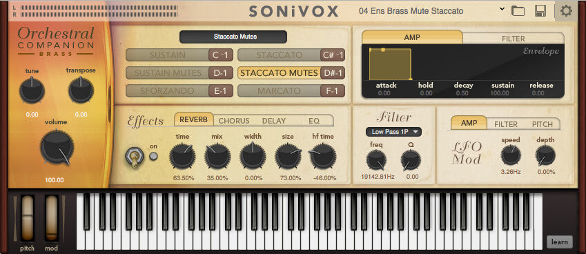 orchestral companion brass