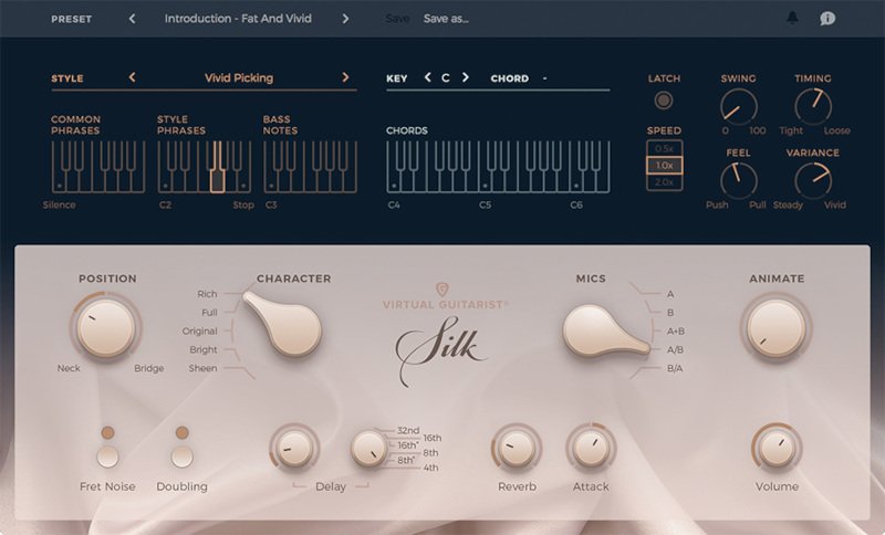 virtual guitarist silk