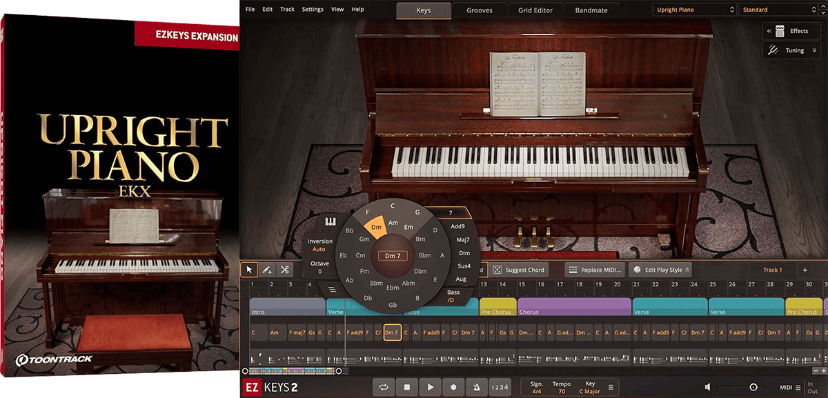 ekx: upright piano
