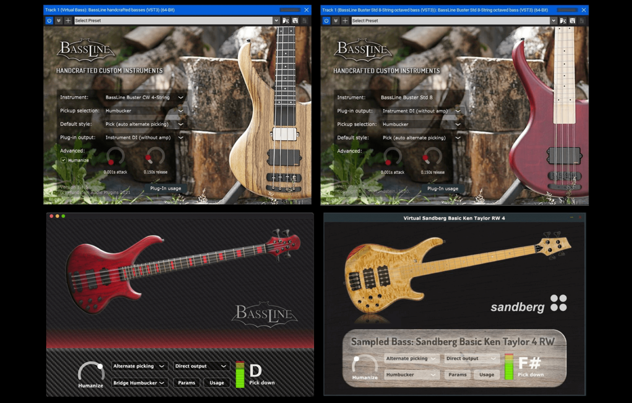 warm virtual bass guitar bundle
