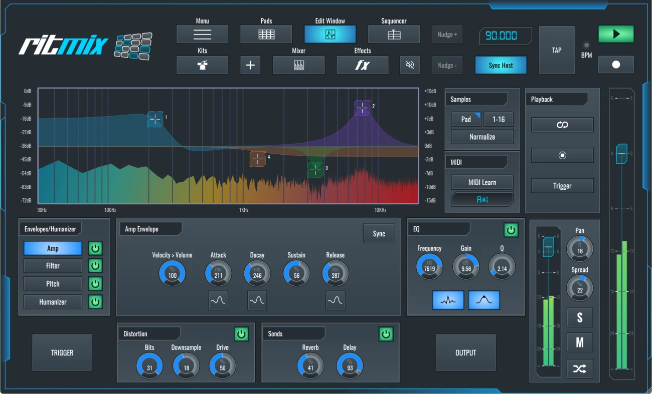 ritmix: drum machine