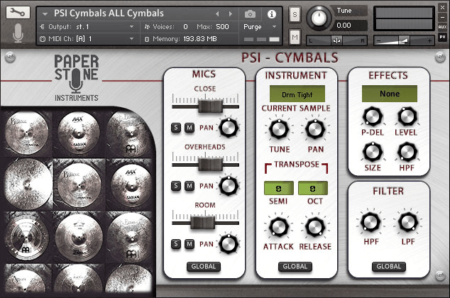 instruments psi cymbals