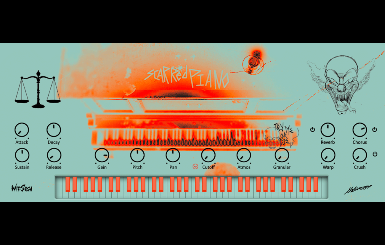 scarred piano