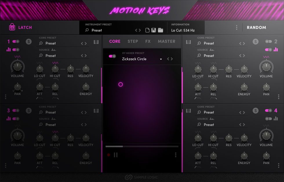 motion keys