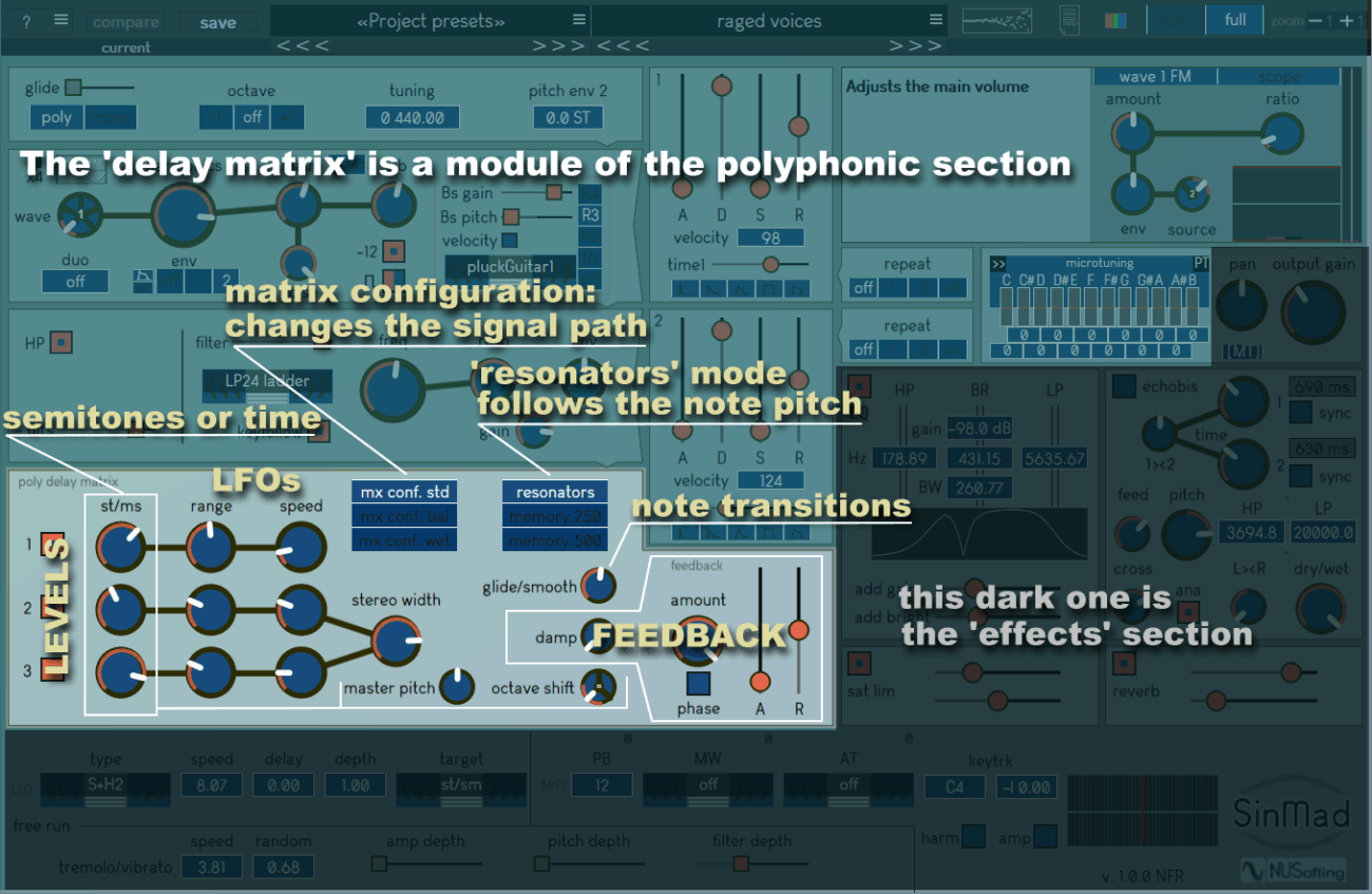 sinmad hybrid synthesiser