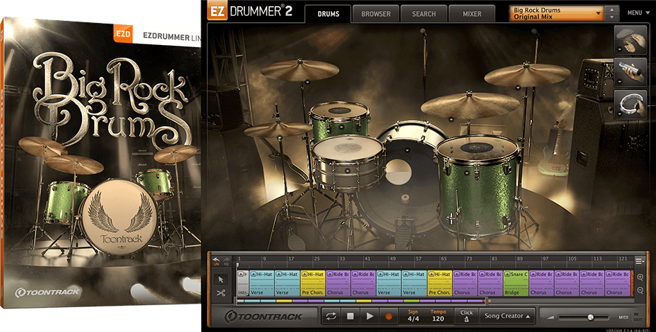 ezx: big rock drums