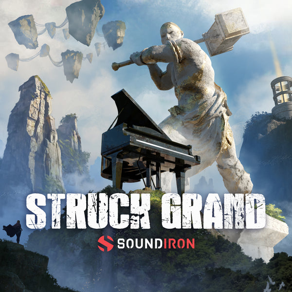 struck grand piano