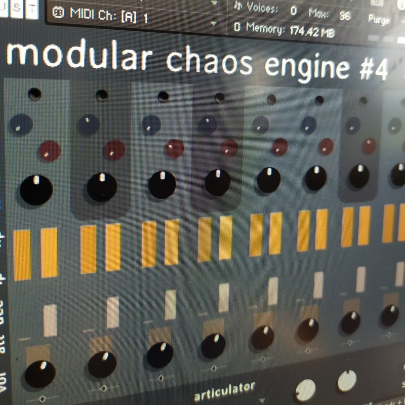modular chaos engine#4 steel drum percussion room