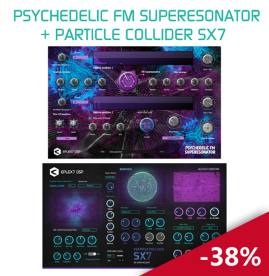 time-ltd plugin bundle: psychedelic fm superesonator + particle collider sx7
