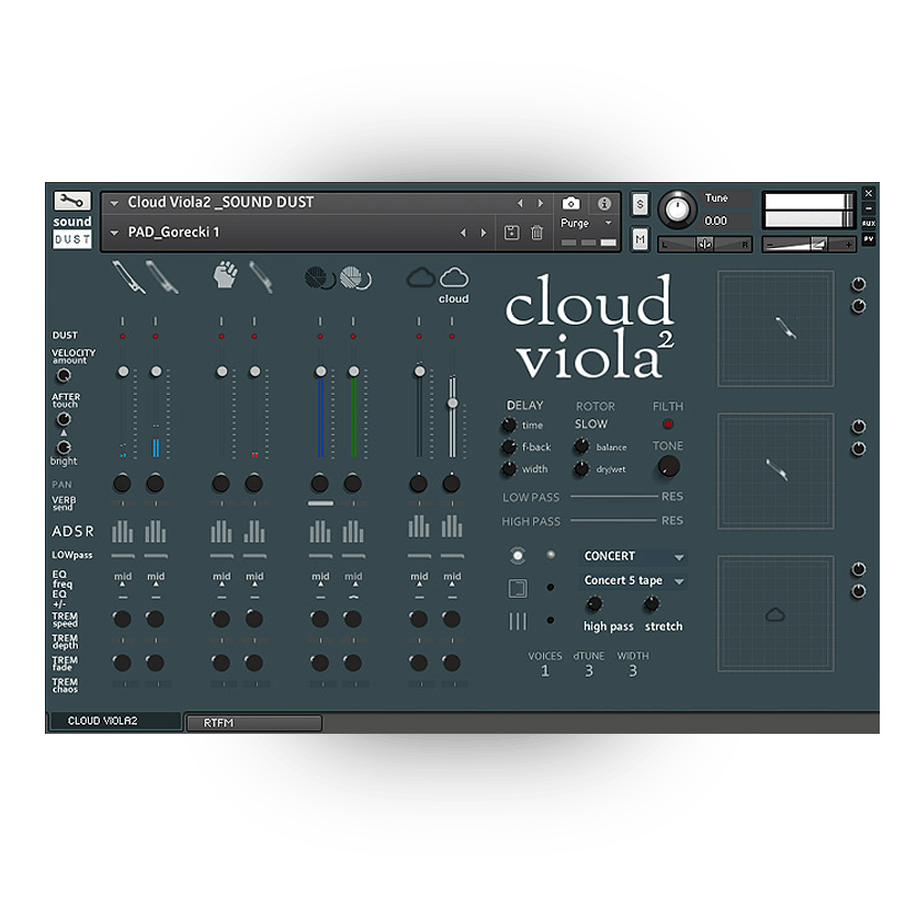 cloud viola