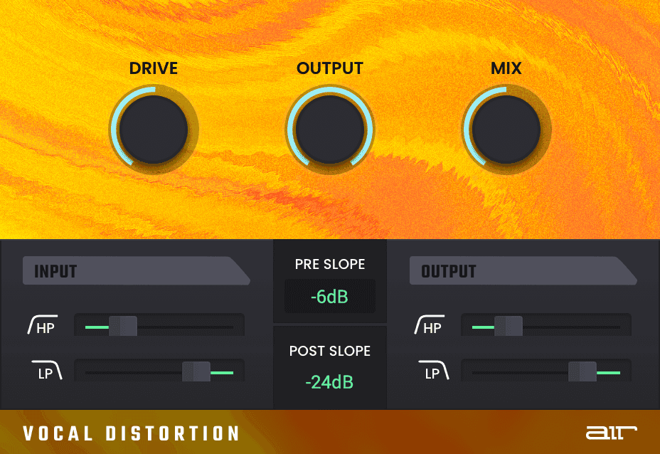 music air vocal distortion