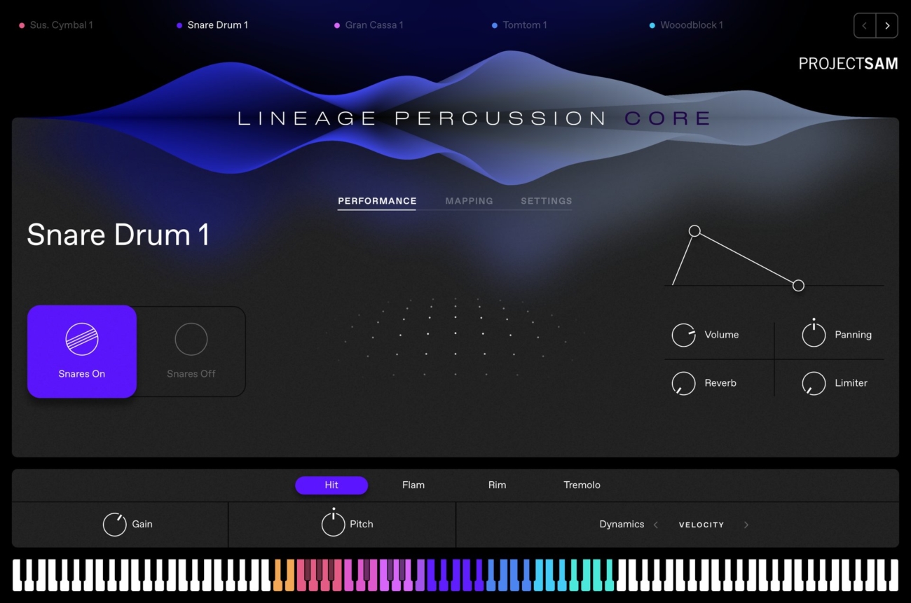 projectsam lineage percussion core