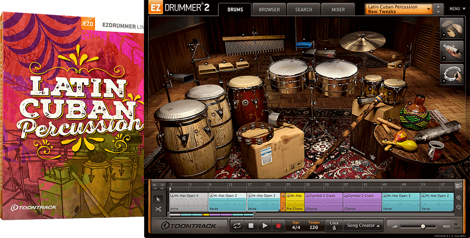 ezx: latin cuban percussion