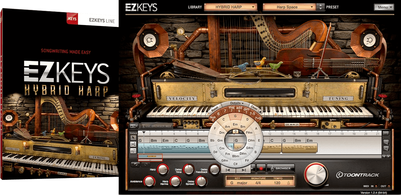 ezkeys hybrid harp