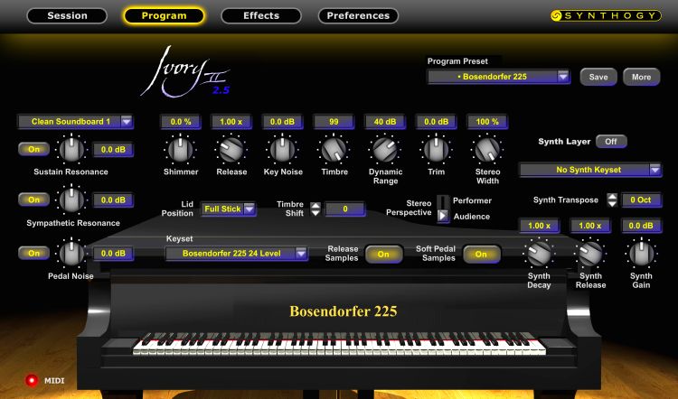 ivory studio grands