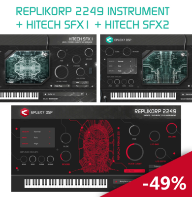 time-ltd bundle: replikorp 2249 + hitech sfx1 + hitech sfx2 instruments