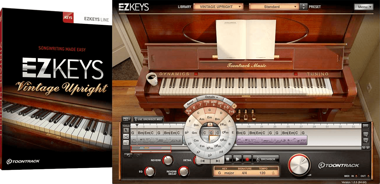 ezkeys vintage upright