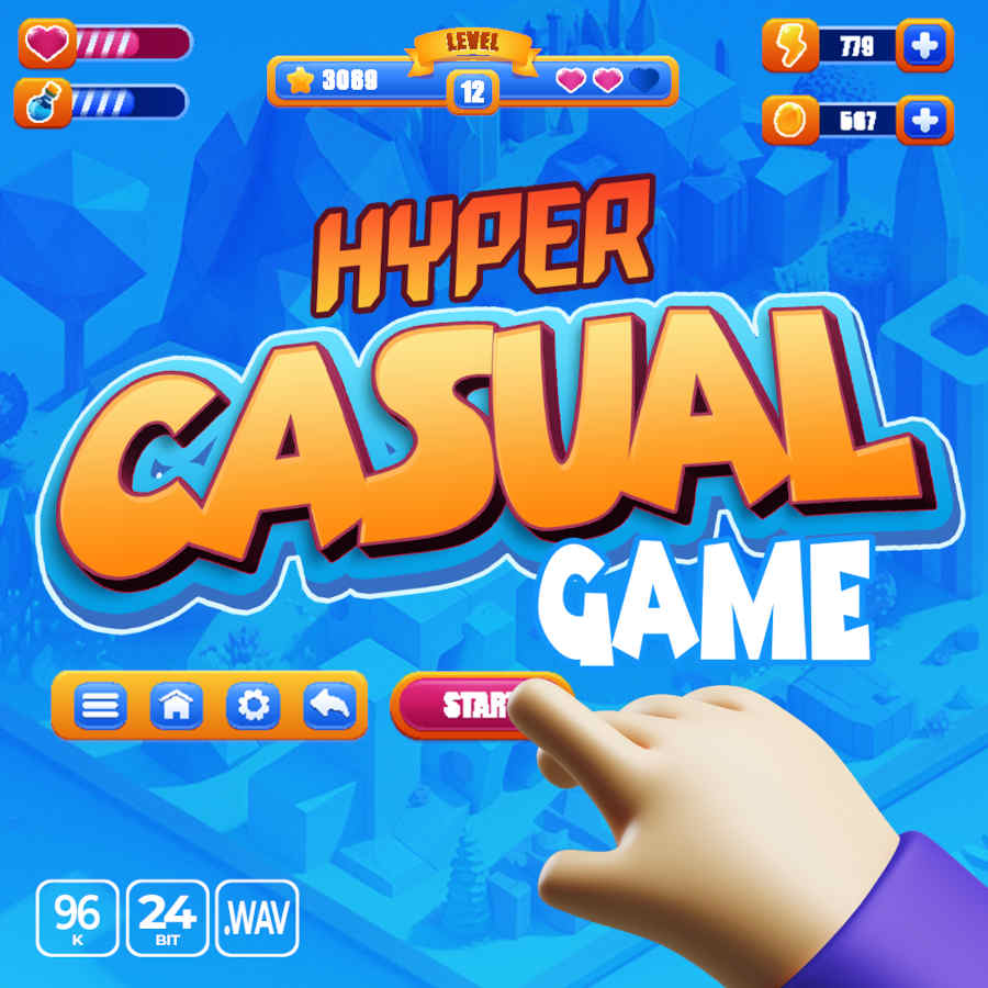 hyper casual game ui