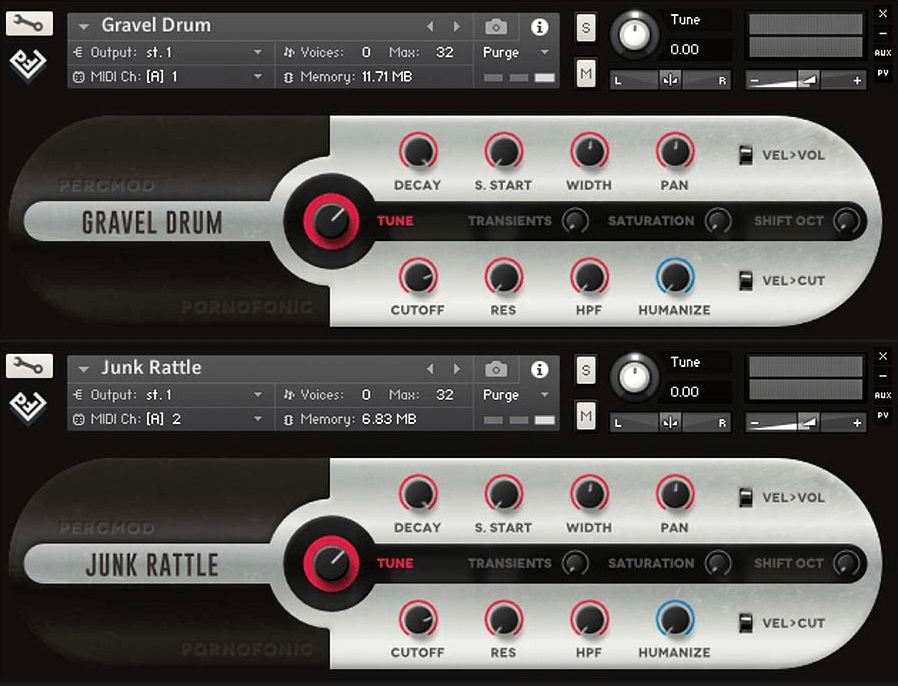 instruments percmod